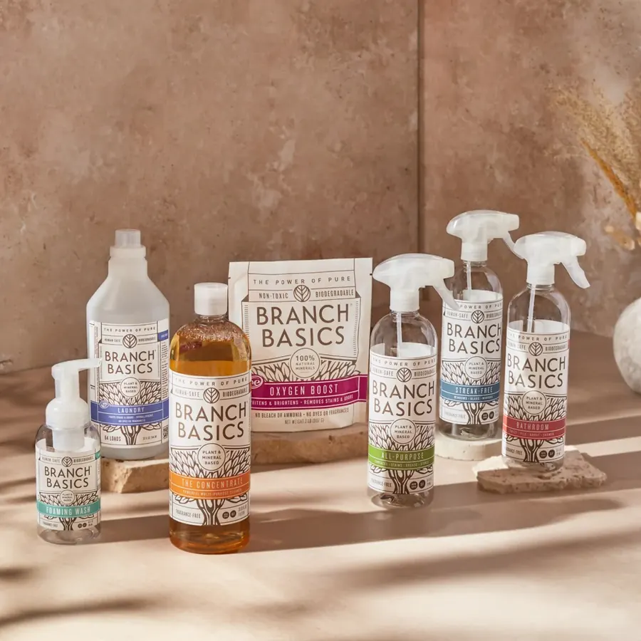 Branch Basics non-toxic, fragrance-free cleaning products